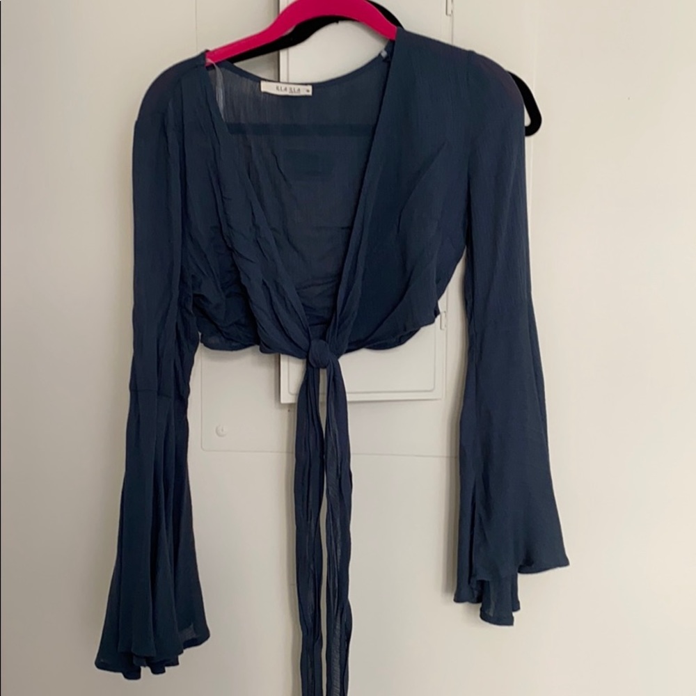 Wrap crop top
